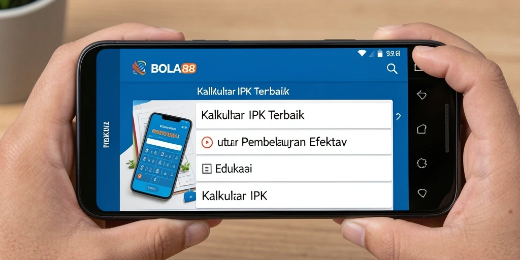 Screenshot antarmuka BOLA88 yang menampilkan kalkulator IPK.