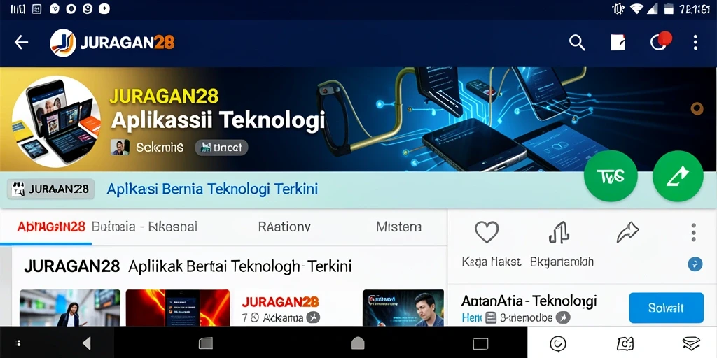 Antarmuka JURAGAN28 yang menarik dan fungsional.