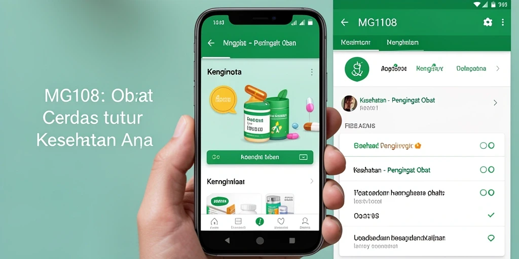 Tampilan antarmuka aplikasi MG108 yang user-friendly dan canggih.